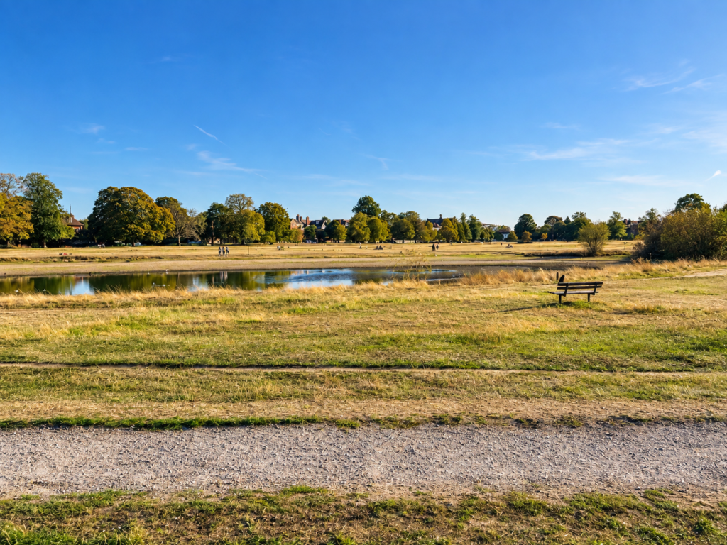 Rushmere Pond in Wimbledon Village, an area covered by Bee Mobile Physiotherapy